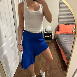 H&M Satin Asymmetrical Skirt